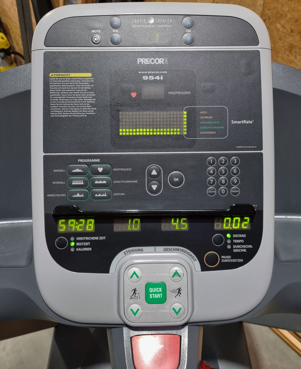 Precor Laufband 954i LED Konsole, gebraucht - überholter Zustand
