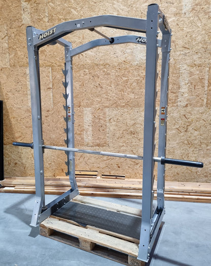 Hoist PTS 3D Multi-Press with Cable Crossover, Max Rack Smith Machine with Cable Crossover, Dual Adjustable Pulley DAP, Frame Color Silver, Used - Refurbished Condition