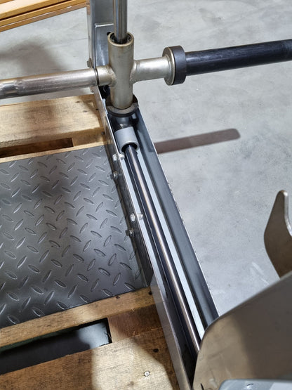 Hoist PTS 3D Multi-Press with Cable Crossover, Max Rack Smith Machine with Cable Crossover, Dual Adjustable Pulley DAP, Frame Color Silver, Used - Refurbished Condition