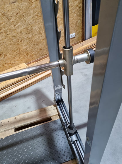 Hoist PTS 3D Multi-Press with Cable Crossover, Max Rack Smith Machine with Cable Crossover, Dual Adjustable Pulley DAP, Frame Color Silver, Used - Refurbished Condition