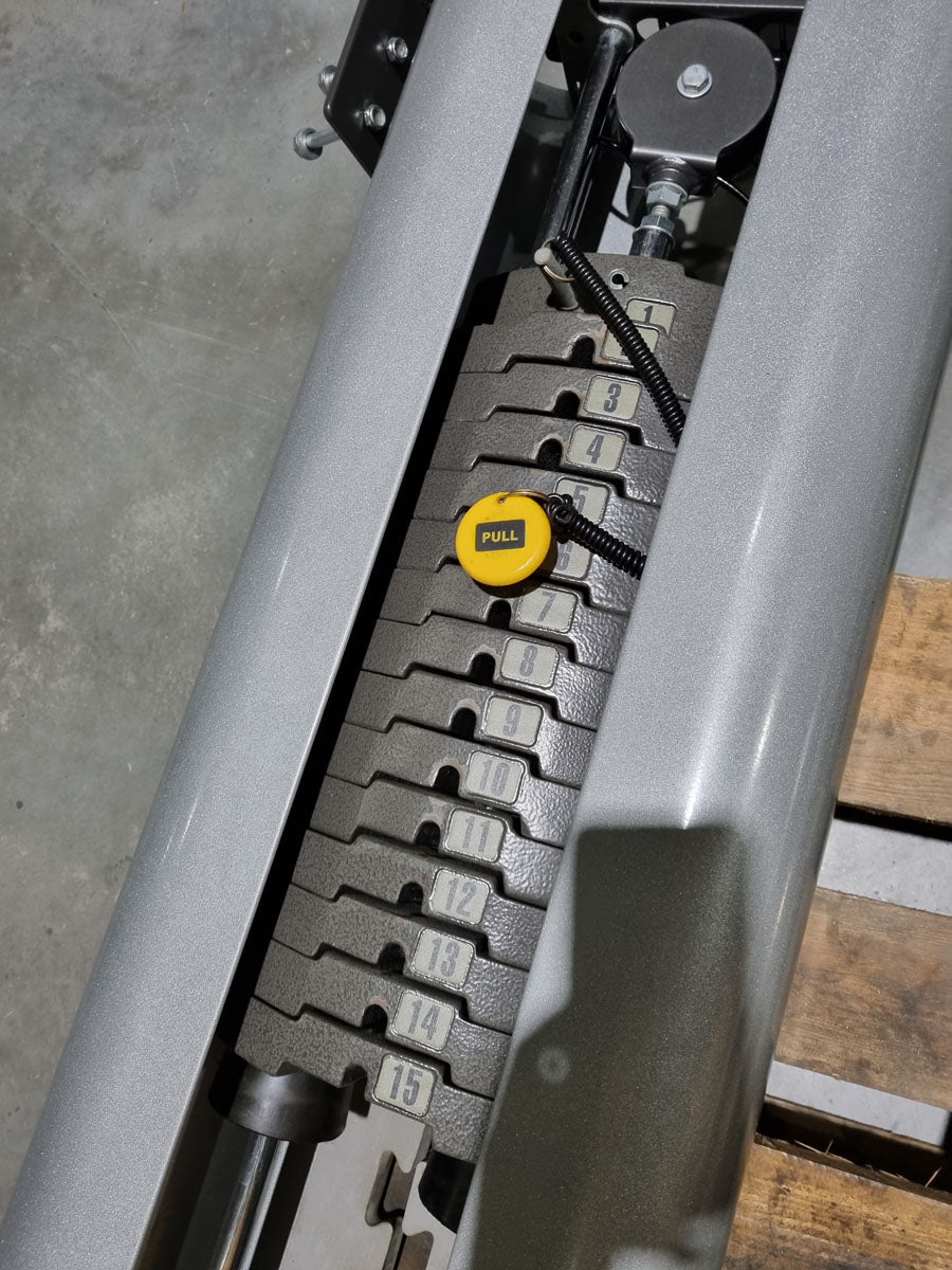 Hoist PTS 3D Multi-Press with Cable Crossover, Max Rack Smith Machine with Cable Crossover, Dual Adjustable Pulley DAP, Frame Color Silver, Used - Refurbished Condition