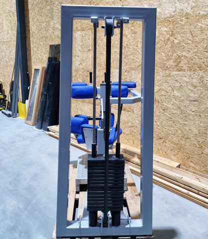 SVG torso rotator - rotation machine - lateral abdominal muscles, frame color silver, upholstery color blue, used - overhauled condition