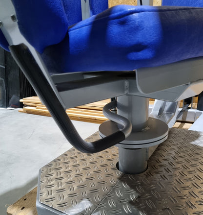 SVG torso rotator - rotation machine - lateral abdominal muscles, frame color silver, upholstery color blue, used - overhauled condition