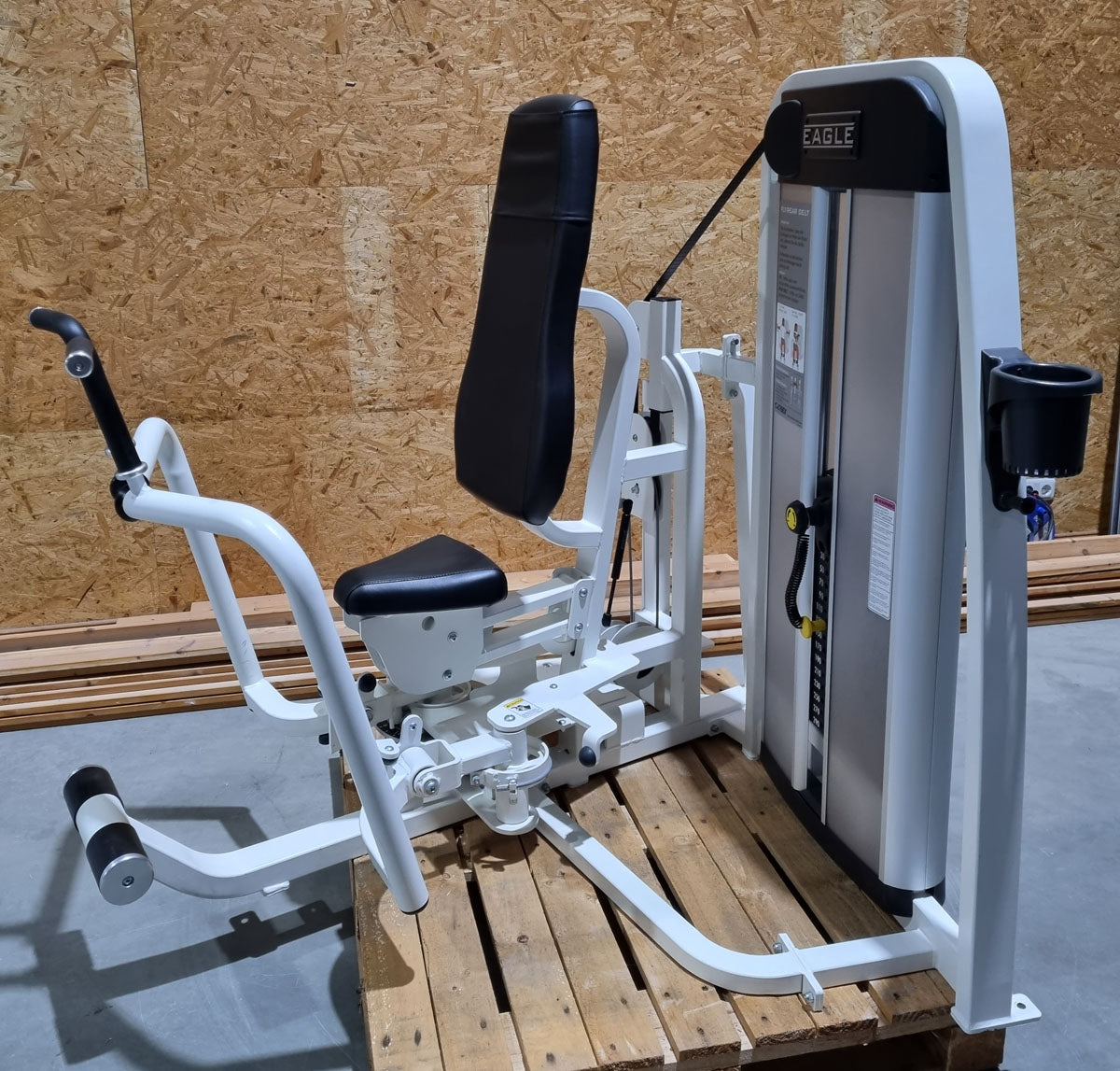 Cybex Eagle Butterfly und Butterfly Reverse - 2 in 1 Kombimaschine, Fly and Rear Delt, Rahmenfarbe Weiß, Polsterfarbe Schwarz, gebraucht - überholter Zustand