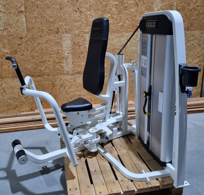 Cybex Eagle Butterfly und Butterfly Reverse - 2 in 1 Kombimaschine, Fly and Rear Delt, Rahmenfarbe Weiß, Polsterfarbe Schwarz, gebraucht - überholter Zustand