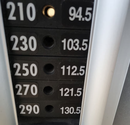 Cybex Rudermaschine, Latrudern, Latisolator, Row, Rahmenfarbe Weiß, Polster Schwarz, gebraucht - überholter Zustand