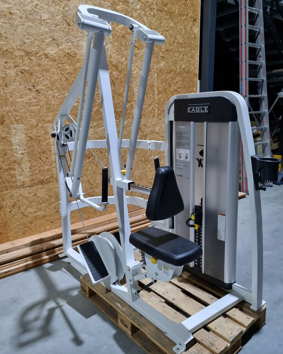 Cybex Rudermaschine, Latrudern, Latisolator, Row, Rahmenfarbe Weiß, Polster Schwarz, gebraucht - überholter Zustand