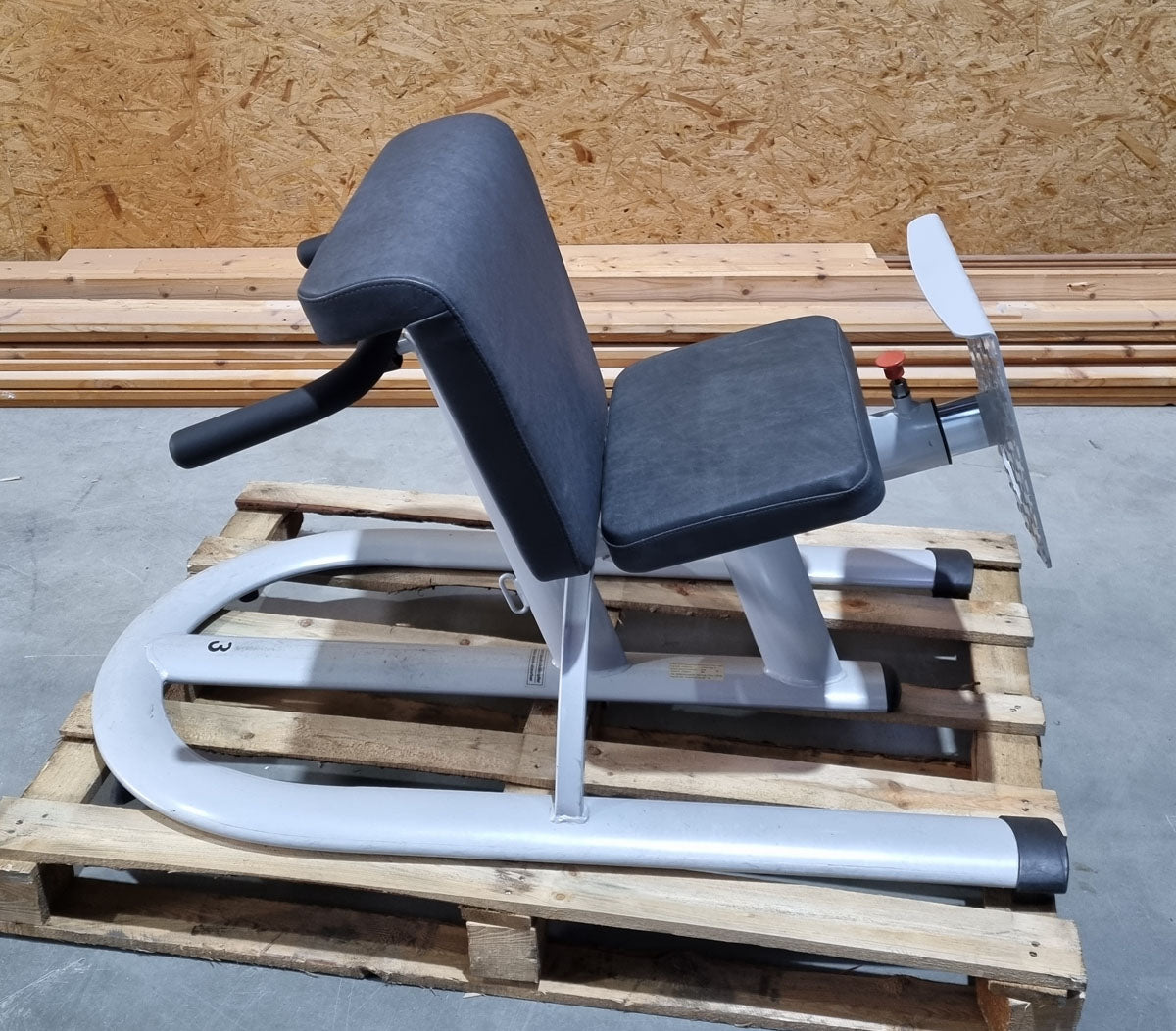 Dr. Wolff Lumbal Trainer 307, Silber / Schwarz, verstellbar, gebraucht - überholter Zustand