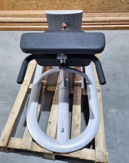 Dr. Wolff Lumbal Trainer 307, Silber / Schwarz, verstellbar, gebraucht - überholter Zustand
