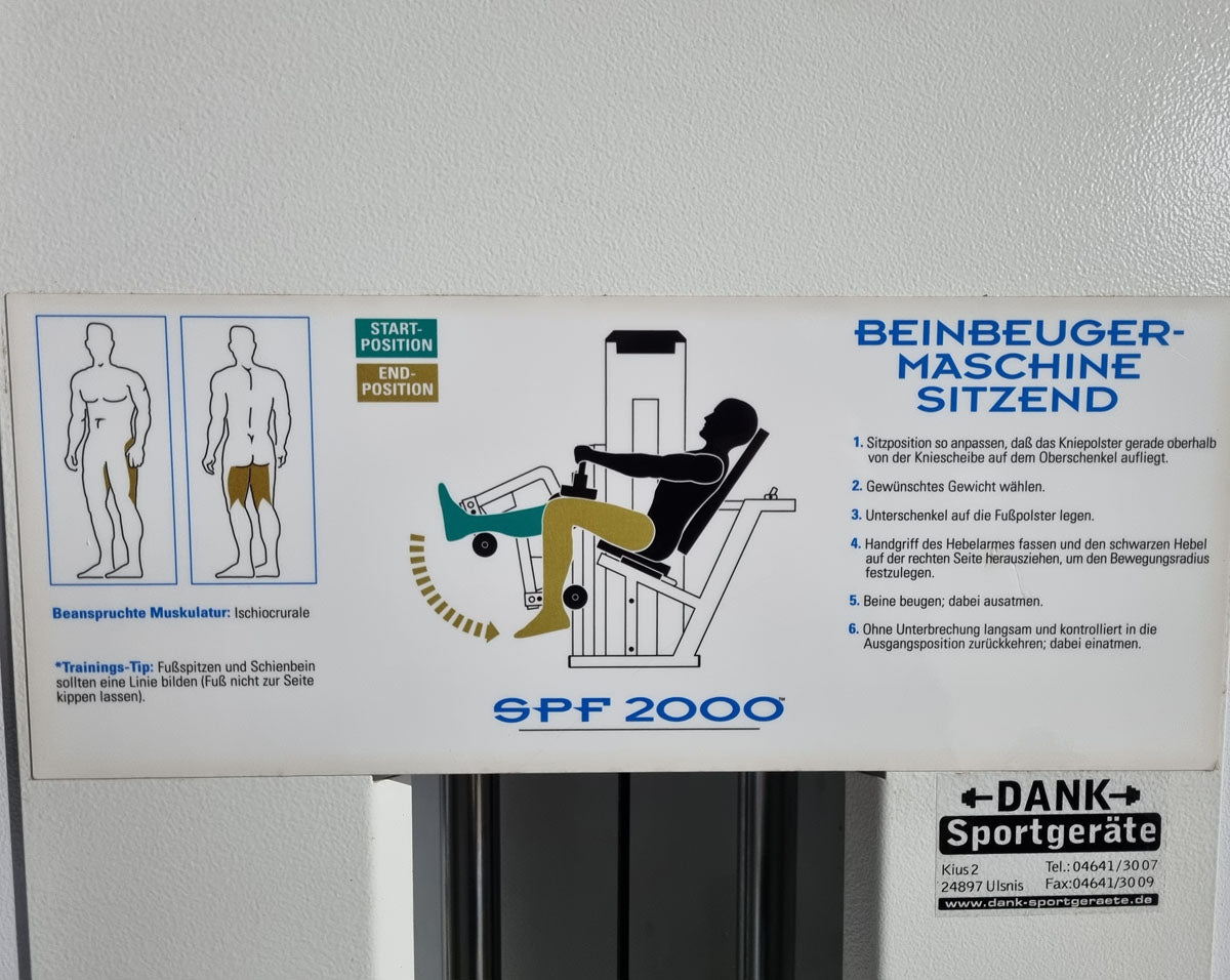 Stairmaster Beinbeuger, sitzend, weiß, gebraucht, Pacific