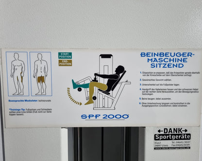 Stairmaster Beinbeuger, sitzend, weiß, gebraucht, Pacific