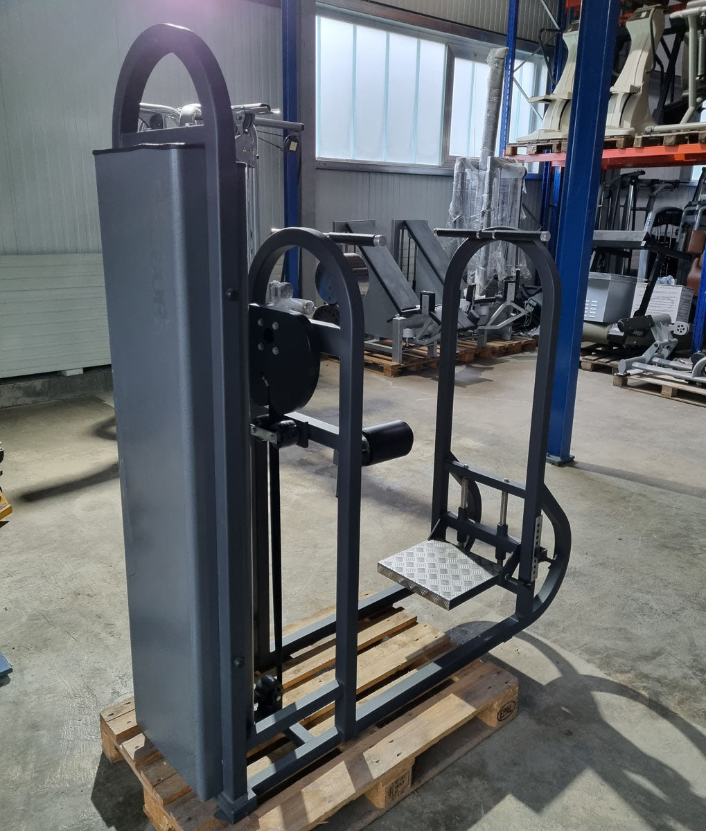 Precor Total Hip Kickmaschine, Hüftpendel, Multi Hip Maschine, Rahmenfarbe Schwarz, Polsterfarbe Schwarz, gebraucht - überholter Zustand