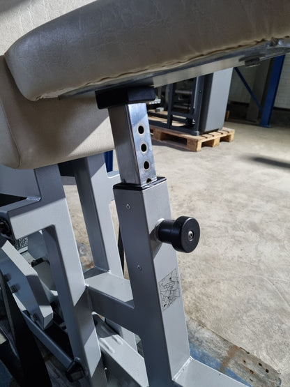 Technogym Latzug, Pulldown, Vertical Traction, Silverline, Rahmenfarbe Silber, Polsterfarbe Beige, gebraucht