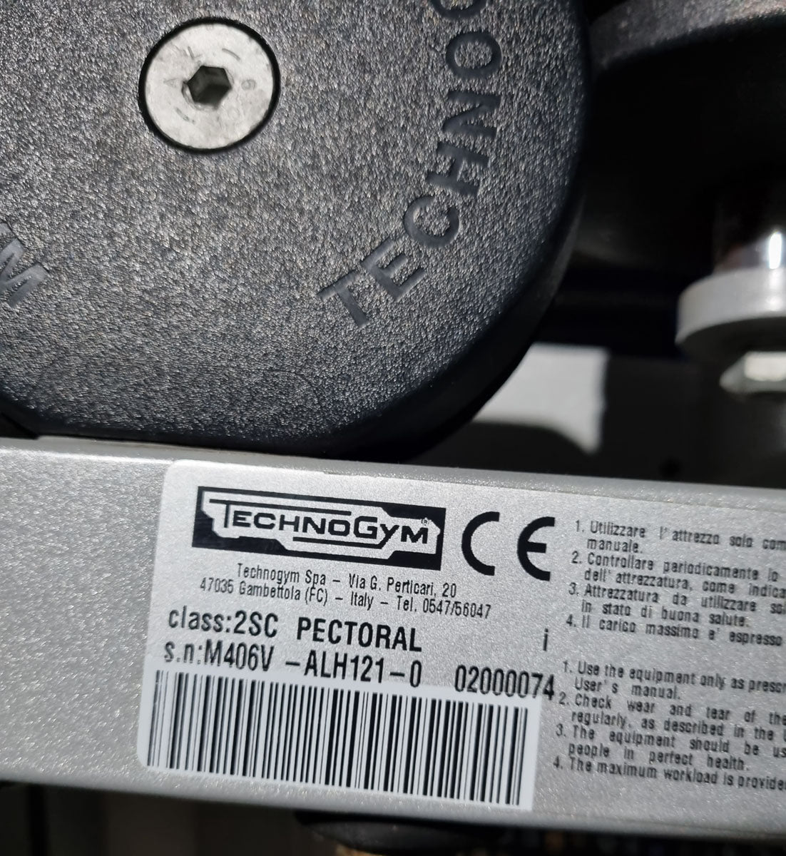 Technogym Butterfly, Pectoral Fly, Silverline, Rahmenfarbe Silber, Polsterfarbe Beige, gebraucht - geprüfter Zustand