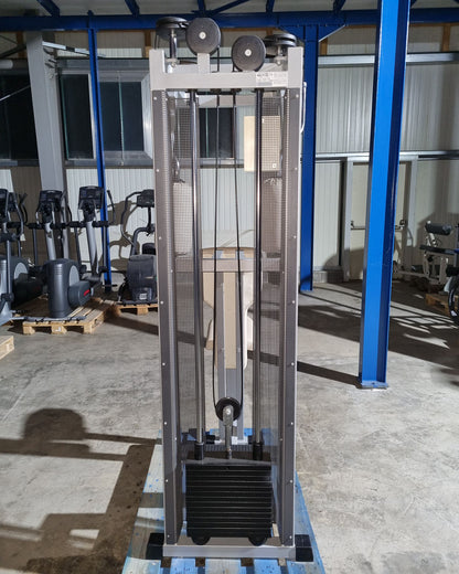 Technogym Butterfly Reverse, Rowing Torso, Silverline, Rahmenfarbe Silber, Polsterfarbe Beige, gebraucht