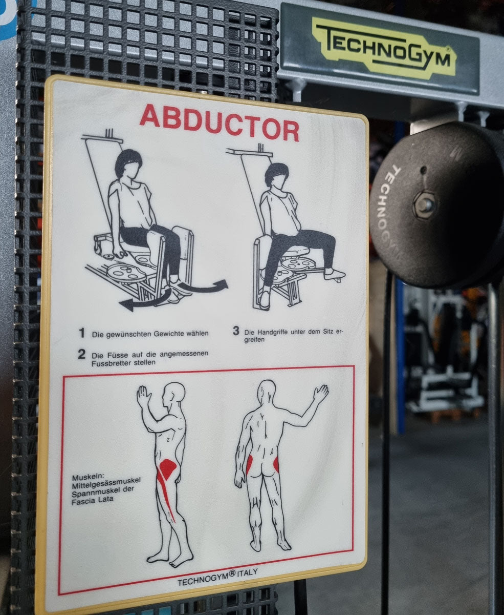 Technogym Abductor and Adductor Set, Silverline - 2 machines for a special price, used - tested condition