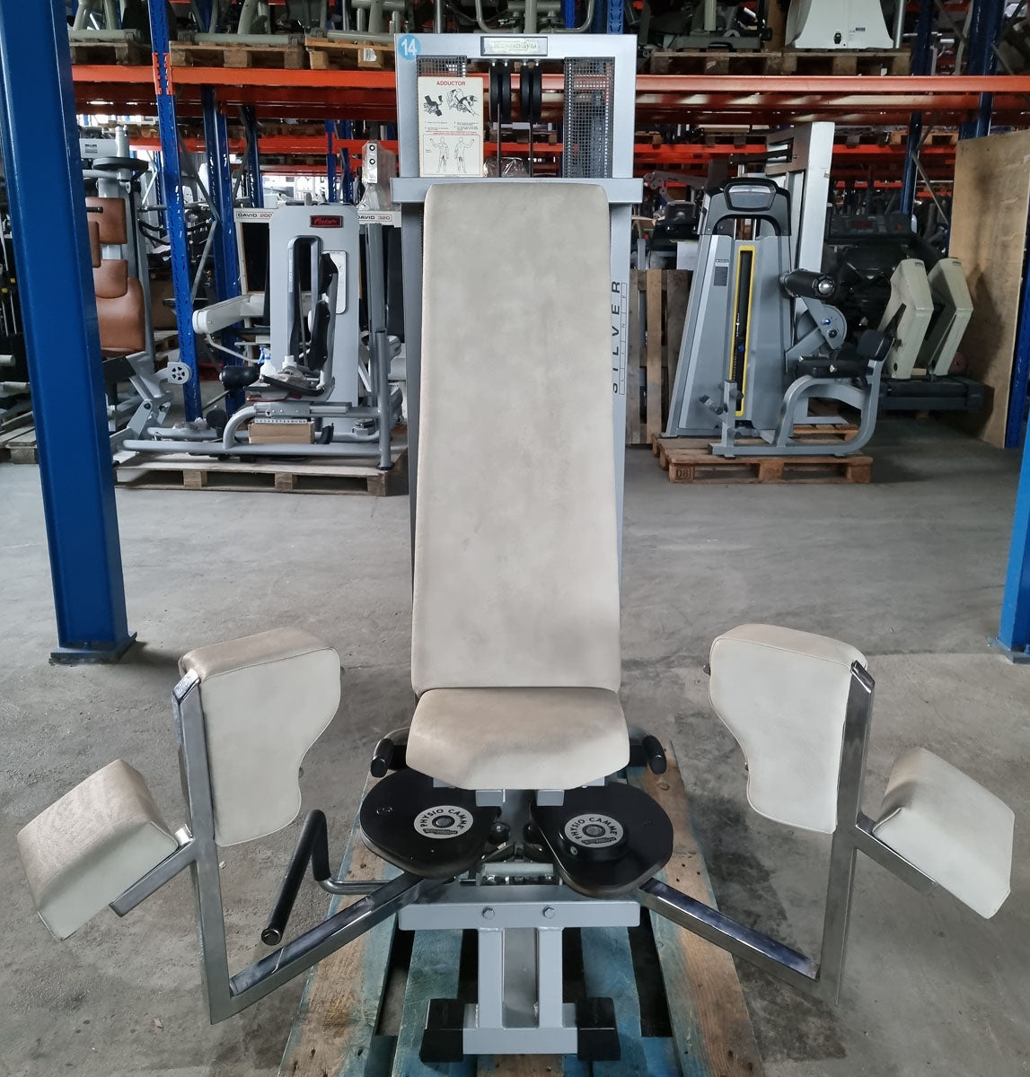 Technogym Abductor and Adductor Set, Silverline - 2 machines for a special price, used - tested condition