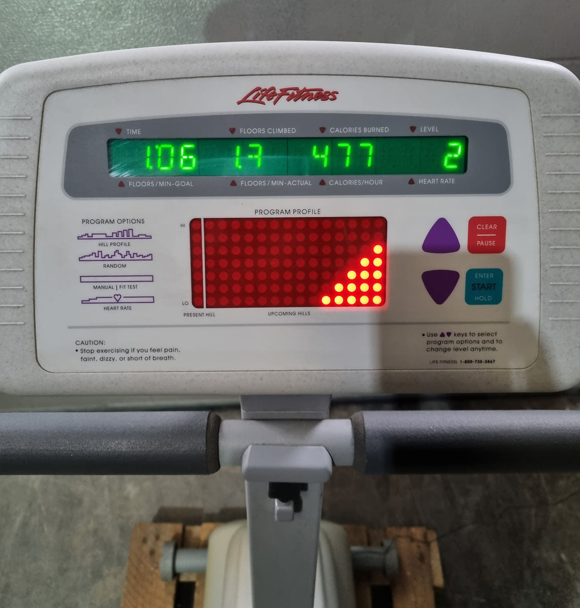 Life Fitness Step 5500 HR Stepper, used