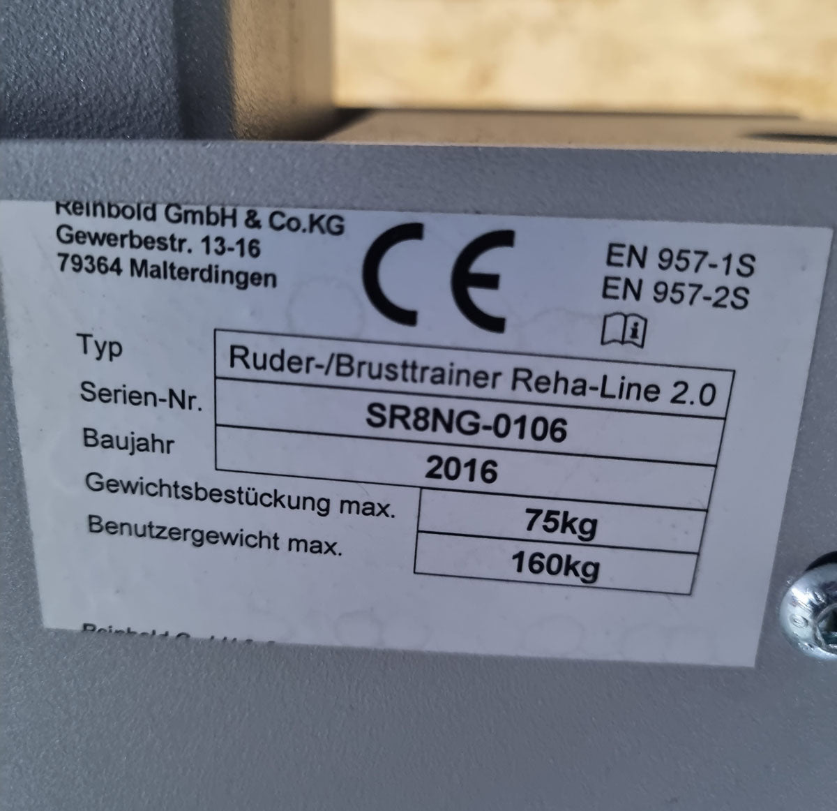 SVG Rudern u. Brusttrainer, Reha-Line 2.0, MPG, MTT, 2 in 1 Kombimaschine - Row und Bankdrücken, gebraucht - überholter Zustand