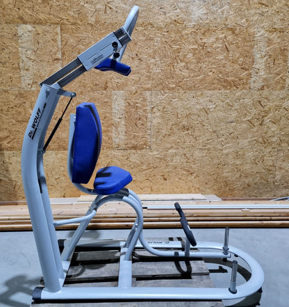 Dr. Wolff Ab Curl 536, back-friendly abdominal machine crunch, frame color silver - used - refurbished condition