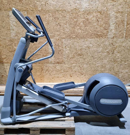 Precor Crosstrainer, EFX 576i with CrossRamp - adjustable incline, elliptical trainer - used - refurbished condition - new display