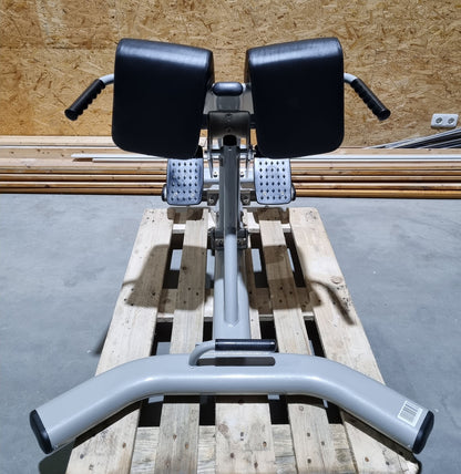 DankSport Adjustable Back Extension Bench - Hyperextension 45° - Back Extension - Silver and Black - NEW