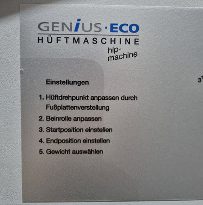 Frei Genius Eco Hüftmaschine, Hüftpendel, Hip-machine, Multi Hip, Kickmaschine, Rahmenfarbe Silber, gebraucht - überholter Zustand