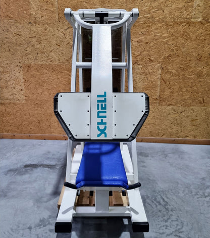 Schnell Beinpresse 45° Legpress, Beinpress-Maschine aus der Target Kompakt Line - Oldschool Bodybuilding, Rahmenfarbe Weiß, gebrauchter - überholter Zustand