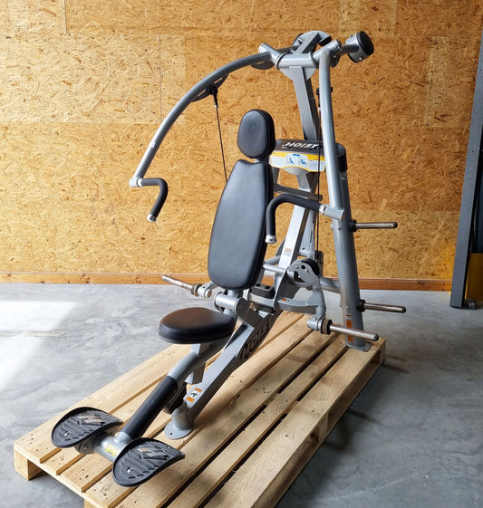 Hoist Roc-IT Chestpress, RPL-5301 Bench Press Machine, Chest Press, Roc IT Plate Loaded Series, Frame Color Silver, Used - Refurbished Condition