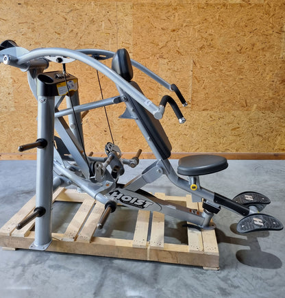 Hoist Roc-IT Incline Chestpress, RPL-5303 Bankdrückmaschine Schräg, schräge Brustpresse, Roc IT Plate loaded Serie, Rahmenfarbe Silber, gebraucht - überholter Zustand