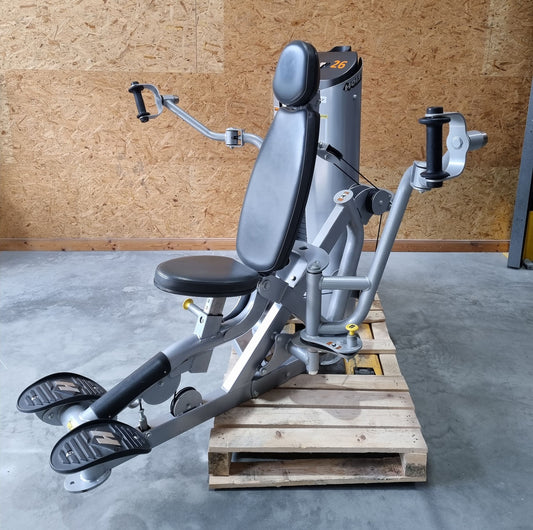 Hoist Roc-IT Pec Fly, RS1302, Butterfly, Roc IT Selectorized Series with plug-in weights, predecessor of RS-2302, frame color silver, used - overhauled condition