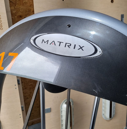 Matrix Beinbeuger sitzend und Beinstrecker im Set - 2 Geräte, Aura G3 Serie, Leg Curl und Leg Extension, Rahmenfarbe Silber, gebraucht - überholter Zustand