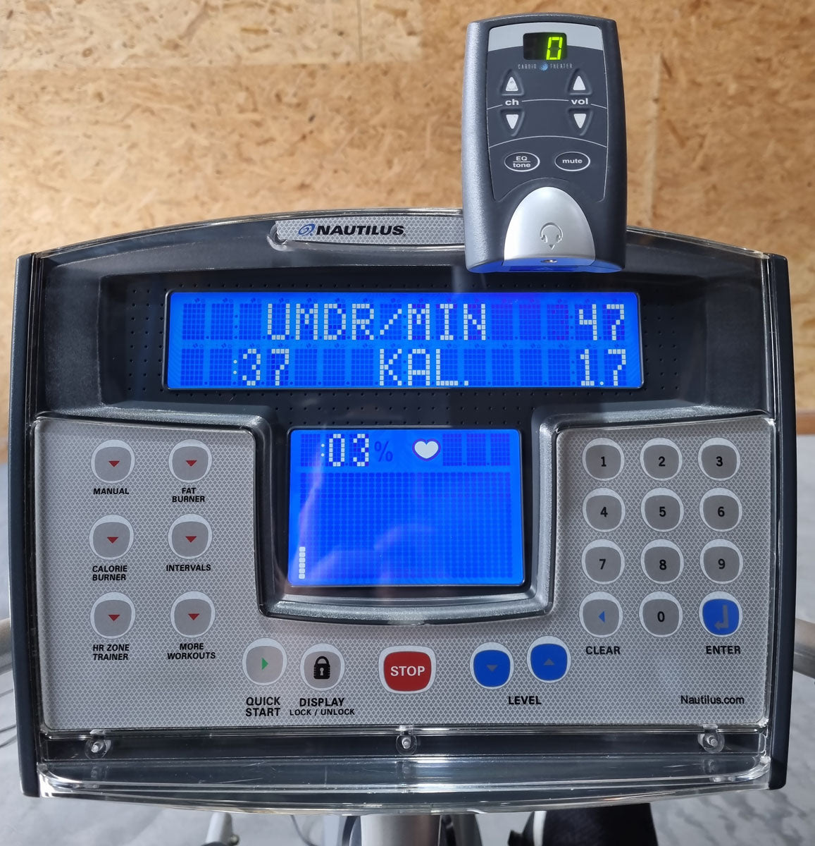 Nautilus Recumbent, Liegeergometer mit Schwinn Technik, LED Display, gebraucht - überholter Zustand