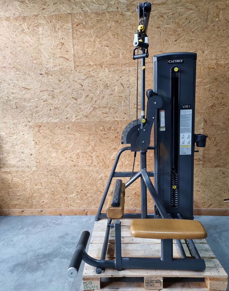 Cybex VR1 Lat-Row lat pulldown and rowing machine - 2 in 1 combination machine - rotating handles, anthracite frame, used - refurbished condition
