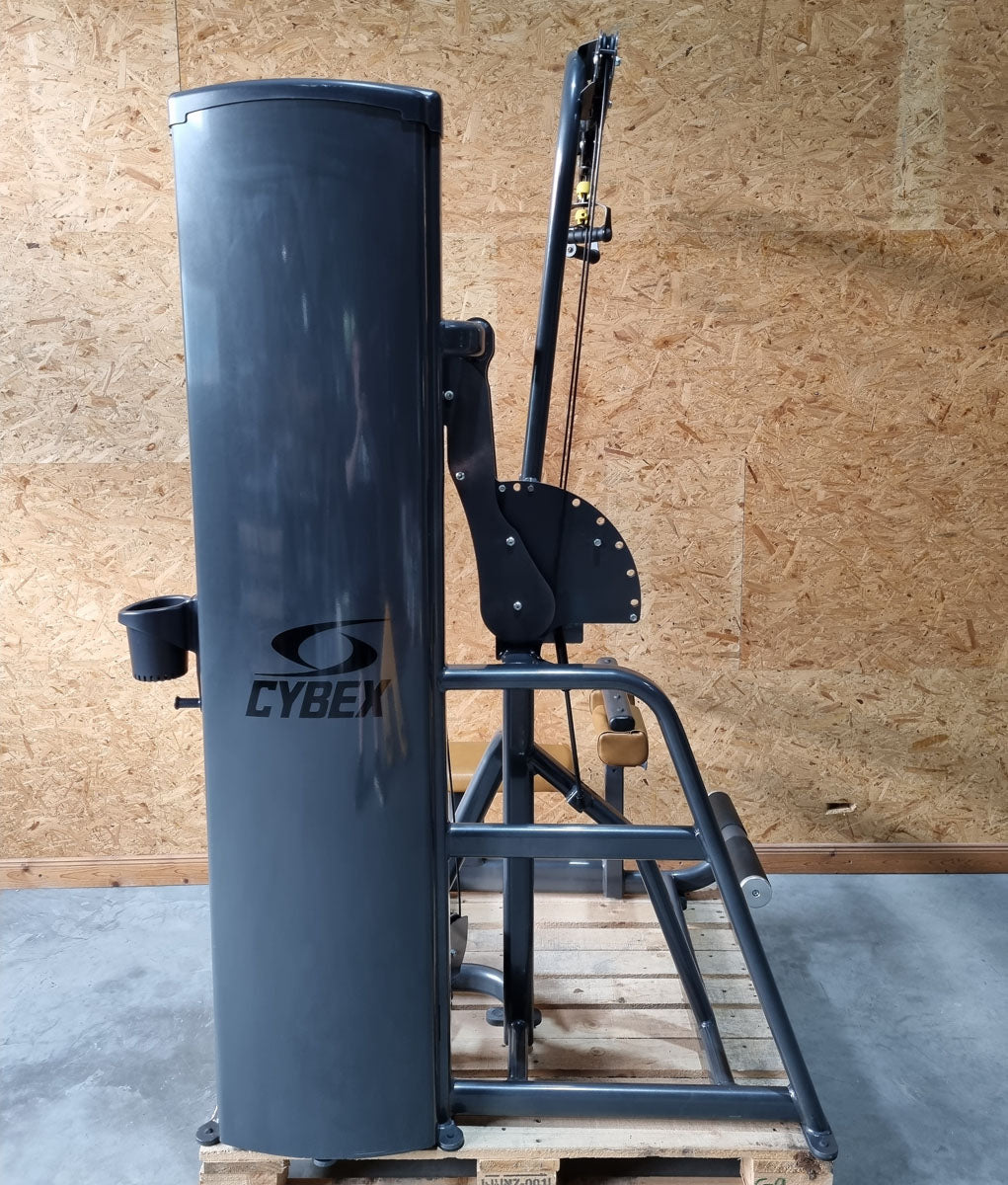 Cybex VR1 Lat-Row lat pulldown and rowing machine - 2 in 1 combination machine - rotating handles, anthracite frame, used - refurbished condition