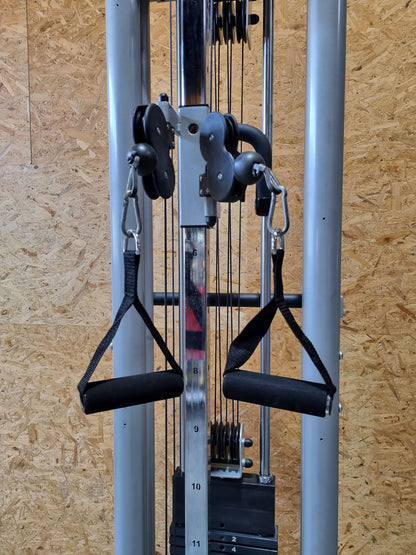 Proxomed traction device Compass 530 - cable pulley, height-adjustable, free-standing with stand, Speedy Compact, MPG, rehab, color silver - used - refurbished condition