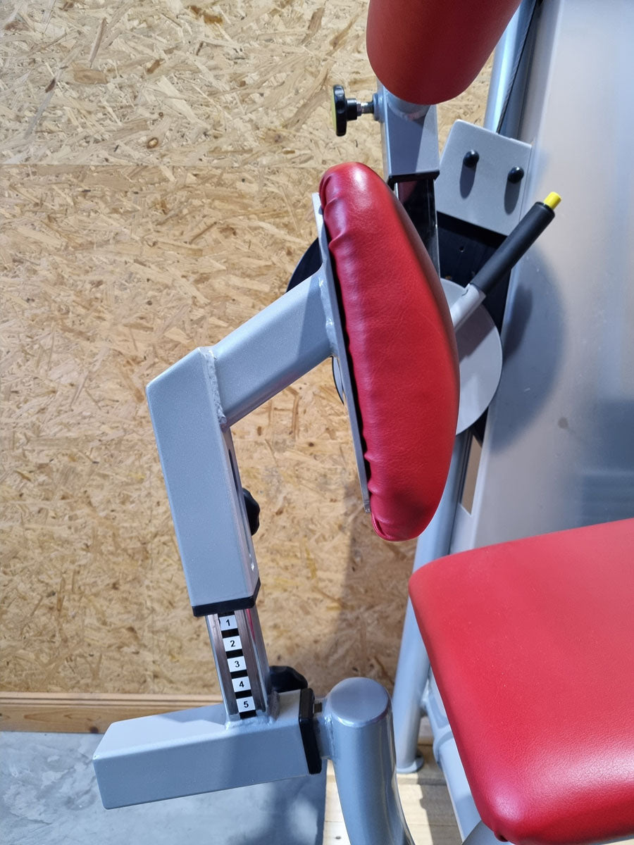 Proxomed Rückenstrecker-beuger Kombi Compass 530, Hyperextension und Bauchmaschine 2 in 1 Kombigerät, MPG, Reha, Rahmenfarbe Silber, gebraucht - überholter Zustand