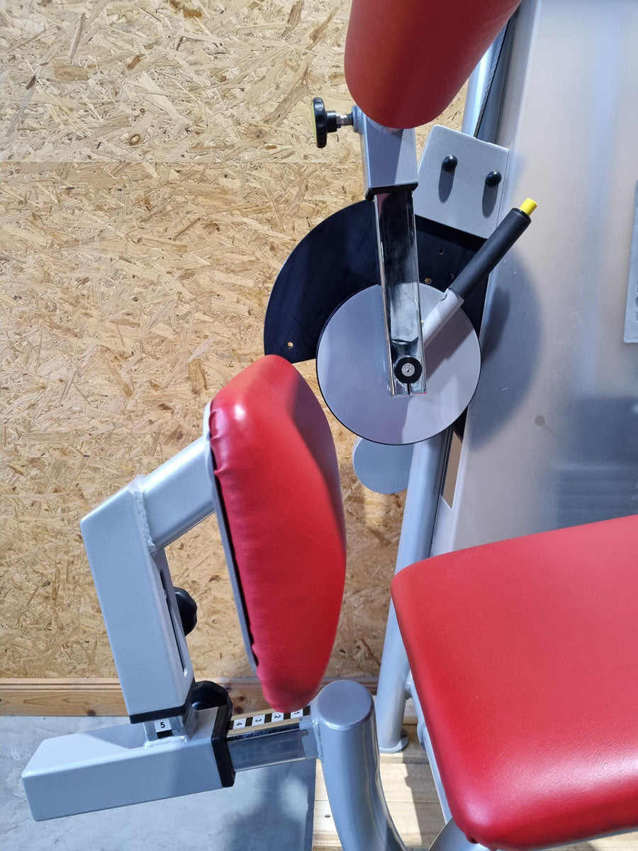 Proxomed Rückenstrecker-beuger Kombi Compass 530, Hyperextension und Bauchmaschine 2 in 1 Kombigerät, MPG, Reha, Rahmenfarbe Silber, gebraucht - überholter Zustand