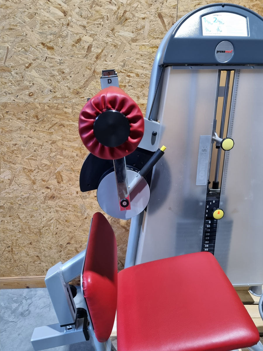 Proxomed Rückenstrecker-beuger Kombi Compass 530, Hyperextension und Bauchmaschine 2 in 1 Kombigerät, MPG, Reha, Rahmenfarbe Silber, gebraucht - überholter Zustand