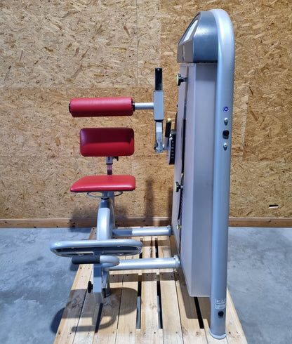 Proxomed Rückenstrecker-beuger Kombi Compass 530, Hyperextension und Bauchmaschine 2 in 1 Kombigerät, MPG, Reha, Rahmenfarbe Silber, gebraucht - überholter Zustand