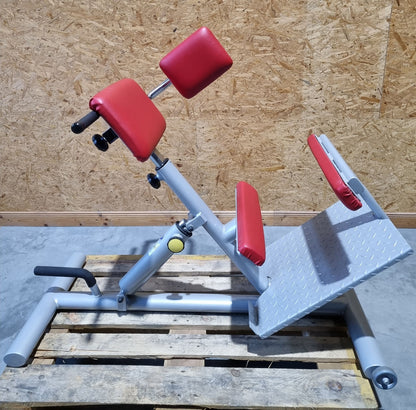 Proxomed Rückentrainer Kombi, Compass 530, Rückenstreckerbank 45° Hyperextension, Lateral Trainer, MPG, Reha, Rahmenfarbe Silber, gebraucht - überholter Zustand