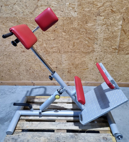 Proxomed Rückentrainer Kombi, Compass 530, Rückenstreckerbank 45° Hyperextension, Lateral Trainer, MPG, Reha, Rahmenfarbe Silber, gebraucht - überholter Zustand