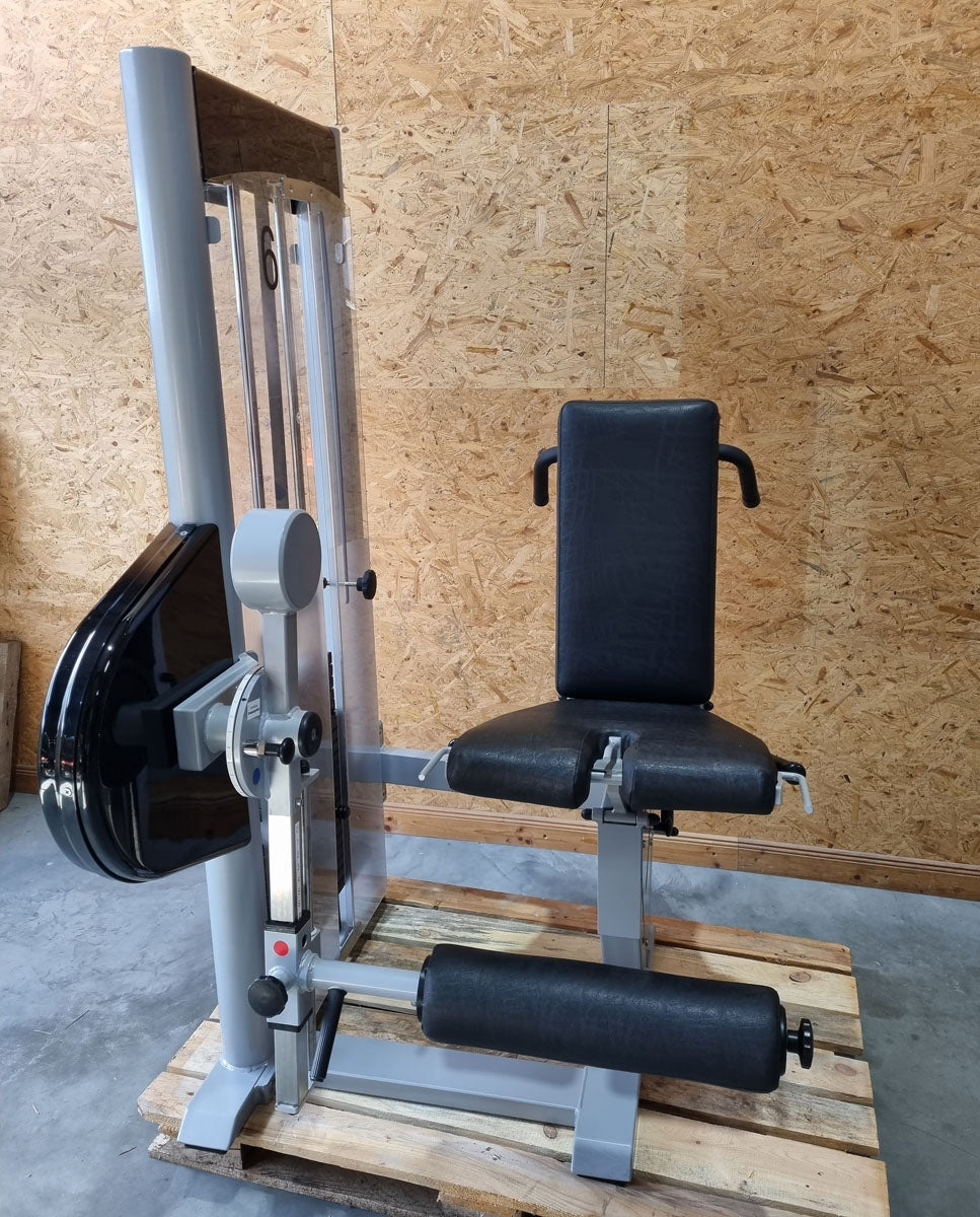 Physio&Sports Beinstrecker und Beinbeuger liegend Kombi, Pro Line, 2 in 1 Kombigerät, MPG, Reha, Silber, gebraucht - überholter Zustand