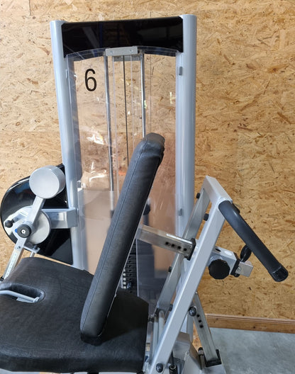 Physio&Sports Beinstrecker und Beinbeuger liegend Kombi, Pro Line, 2 in 1 Kombigerät, MPG, Reha, Silber, gebraucht - überholter Zustand