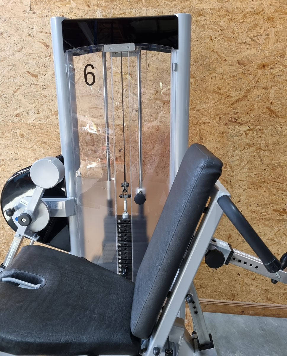 Physio&Sports Beinstrecker und Beinbeuger liegend Kombi, Pro Line, 2 in 1 Kombigerät, MPG, Reha, Silber, gebraucht - überholter Zustand