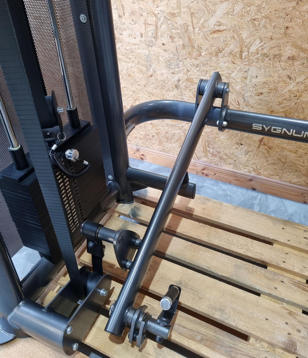 Gym80 Sygnum Dual 4401 FTM Deadlift Machine, deadlift machine with 2x 105kg weight blocks Stack Weight, used - refurbished condition