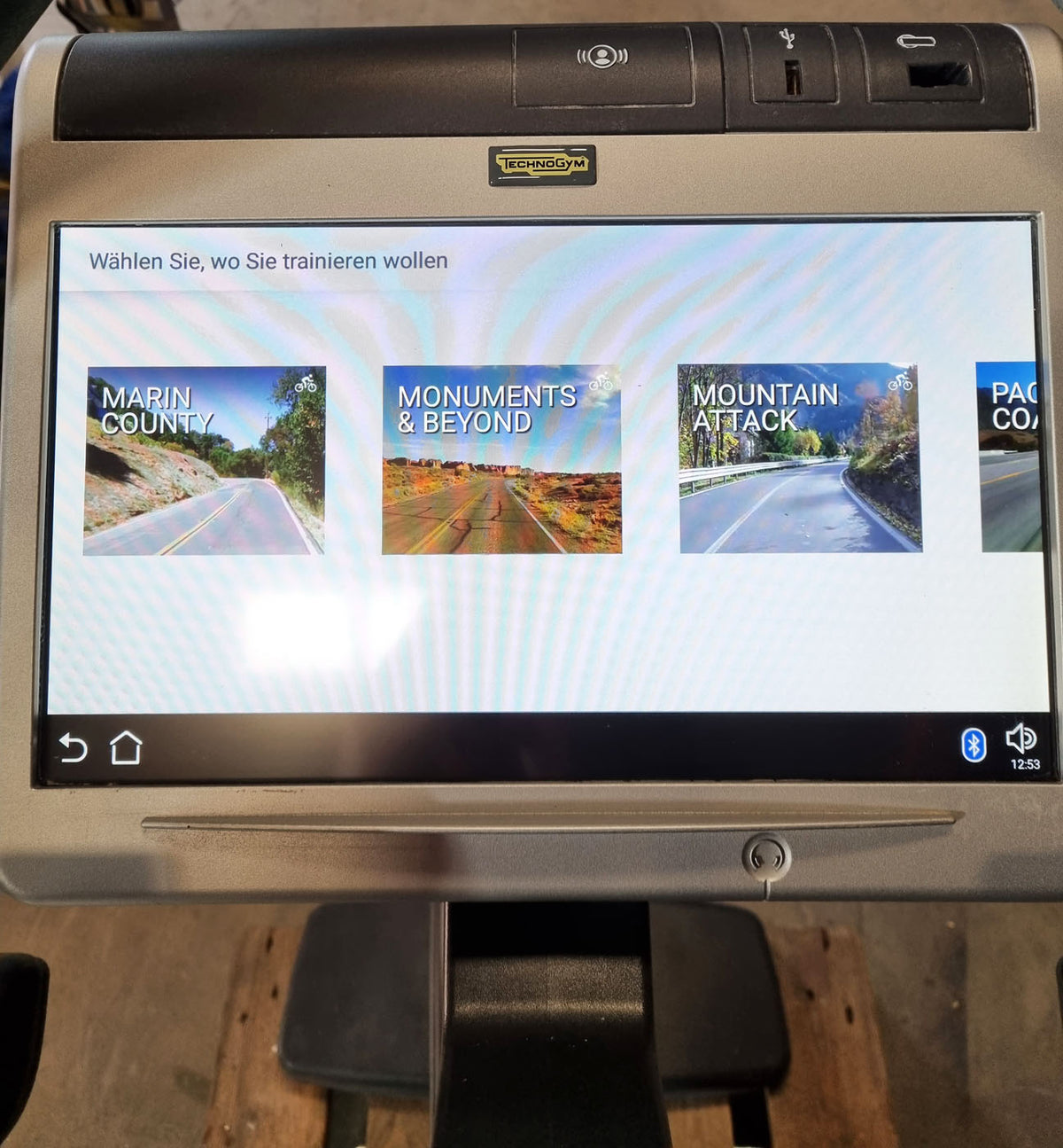 TechnoGym Ergometer Excite Line New Bike 700, Unity Touch Display, used - refurbished condition
