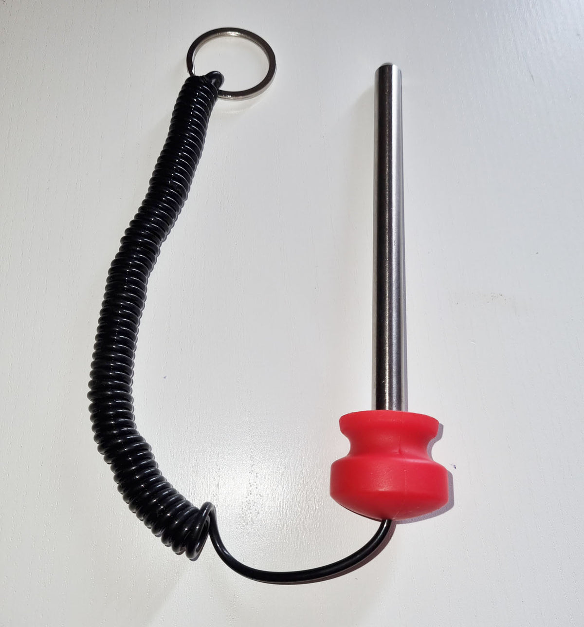 Magnet Steckbolzen für Gewichtsmagazine mit Spiralkabel 8*140