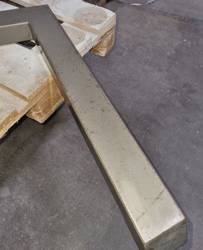 Gym80 back extension bench, 45 degrees, hyperextension, silver frame, brown upholstery, used with signs of wear