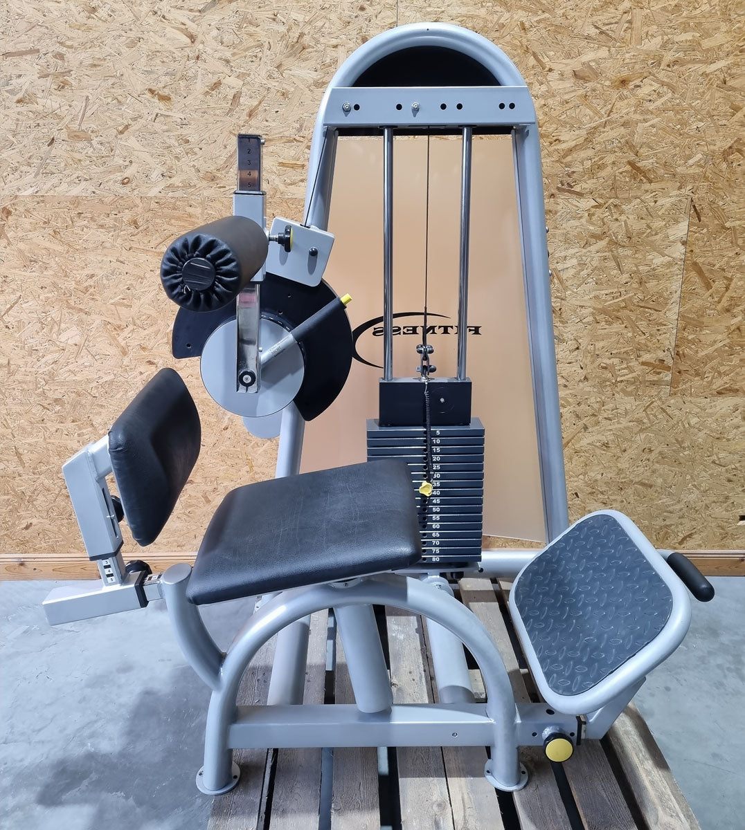 Proxowell/Proxomed Rückenstrecker-beuger Kombi Compass 530, Hyperextension und Bauchmaschine 2 in 1 Kombigerät, Rahmenfarbe Silber, gebraucht - überholter Zustand